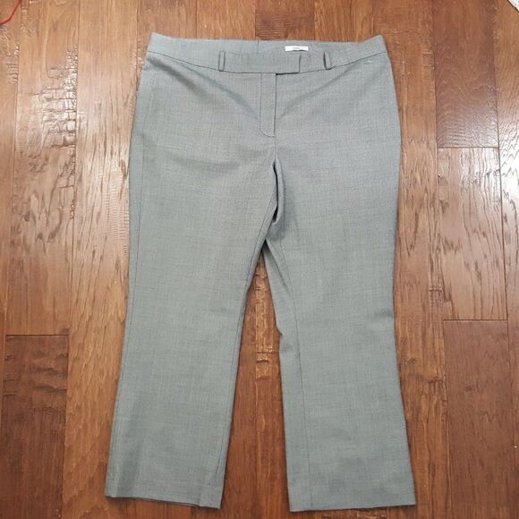 LEWIT -  NEW Slim Ankle Pants Black Micro Tweed 16 - Picture 2 of 5